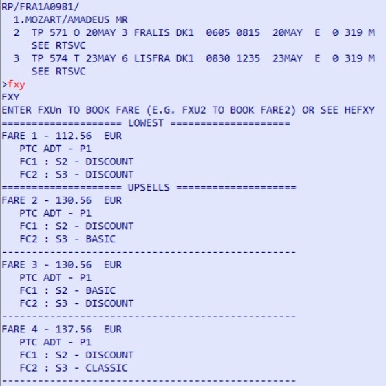 Amadeus Upsell 2